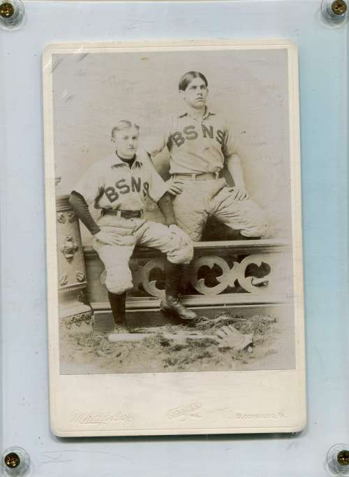 Two Early BSNS Base Ball Players W.R. Worthington and Snooze Jones
